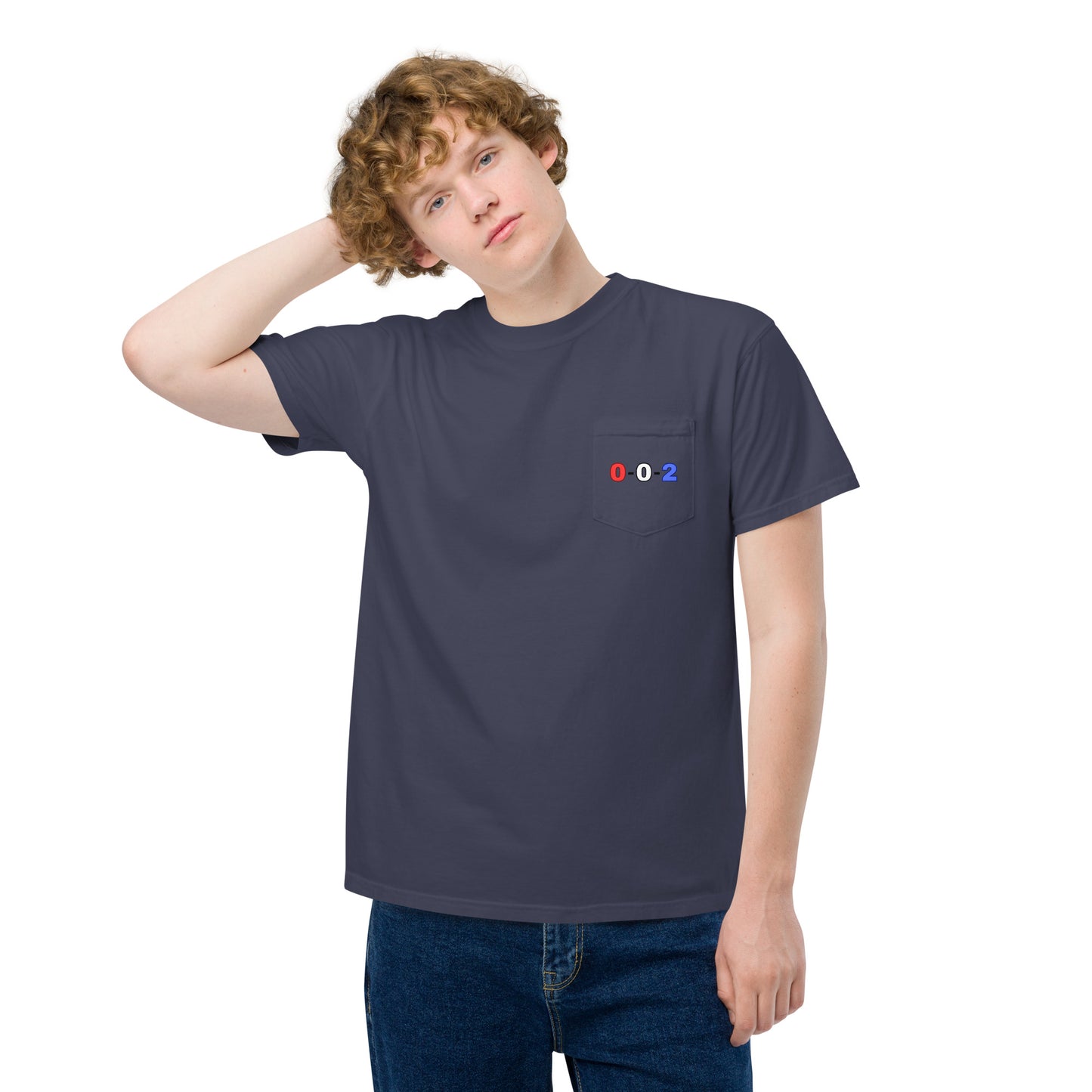 Unisex garment-dyed pocket t-shirt